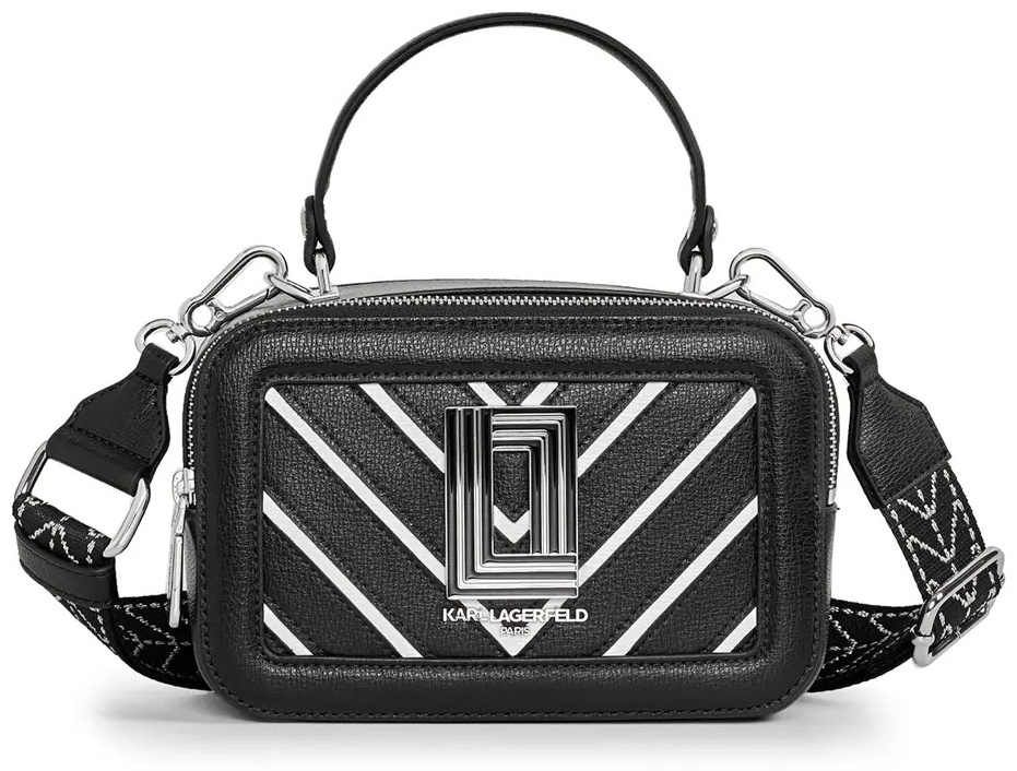 Сумка кросс-боди Karl Lagerfeld натуральная кожа черный