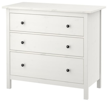Комод IKEA Хемнэс, 108x50x96 см, белый