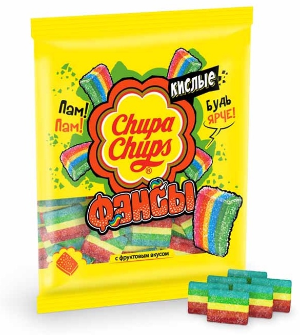 Мармелад Chupa Chups Фансы кислые жевательный 150 г