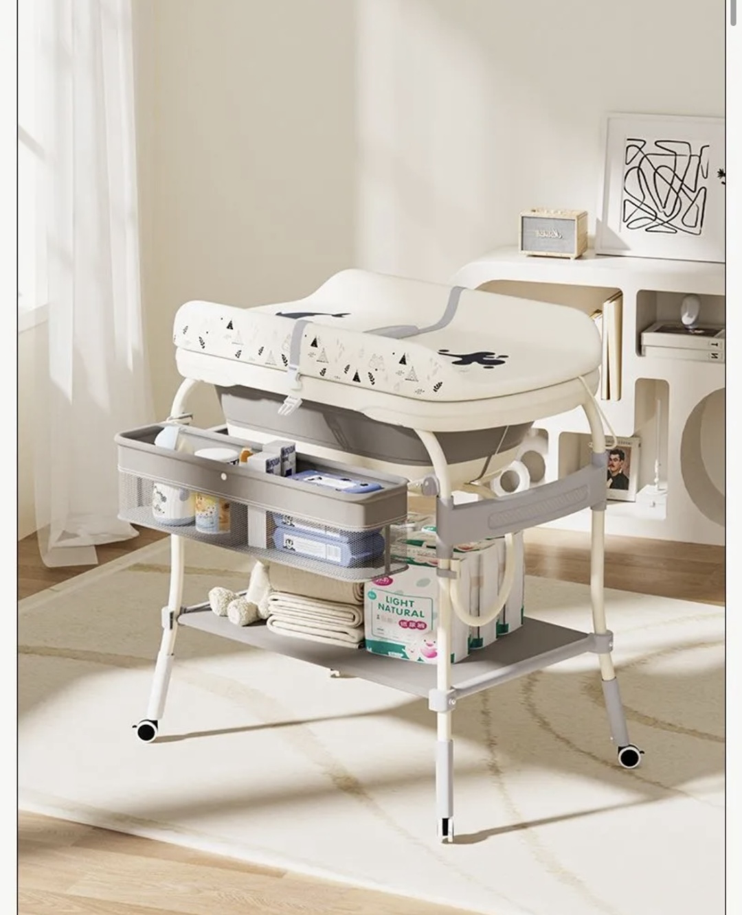 Пеленальный столик Taj home, 84x55 см, бежевый