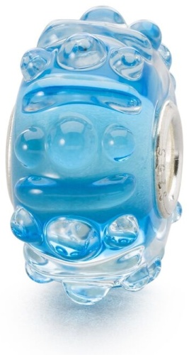 Шарм Trollbeads TGLBE-20114 вес 1.95 г серебро, муранское стекло