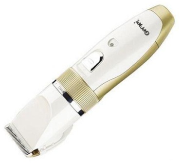 Gemei машинка для стрижки GM-6001 белый, золотой