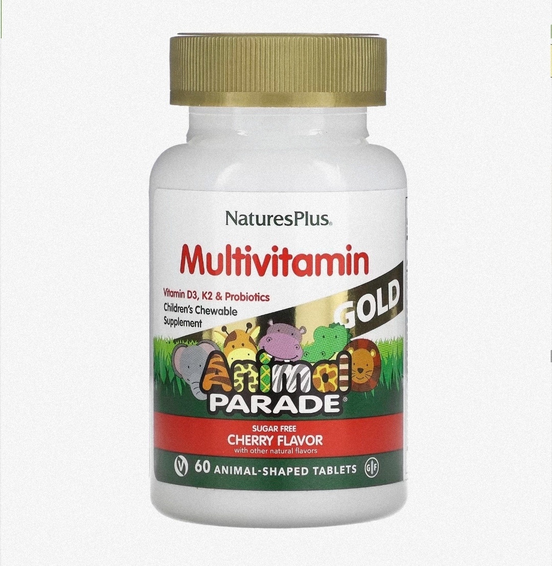 Купить Nature's Plus мультивитамины Animal Parade Gold вишня 60 ...