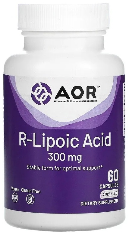 Купить AOR БАД R-Lipoic Acid 300 мг 60 капсул в Алматы – Магазин на ...