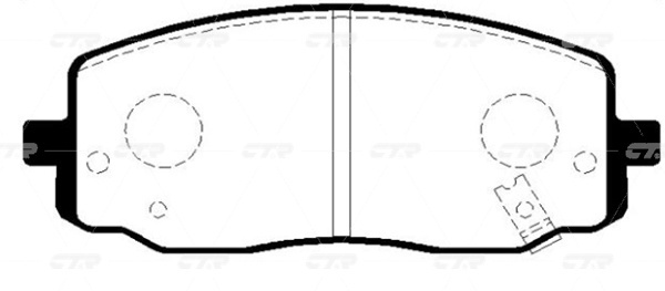 Колодки CTR передние GK0532 4 шт