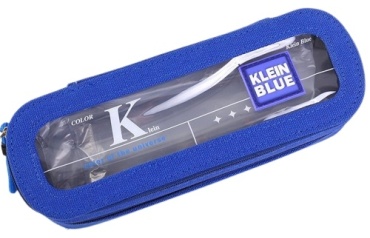 Пенал Aizat Lenger Klein Blue, застежка молния, синий