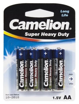 Батарейка AA Camelion Super Heavy Duty R6P-BP4B 4 шт