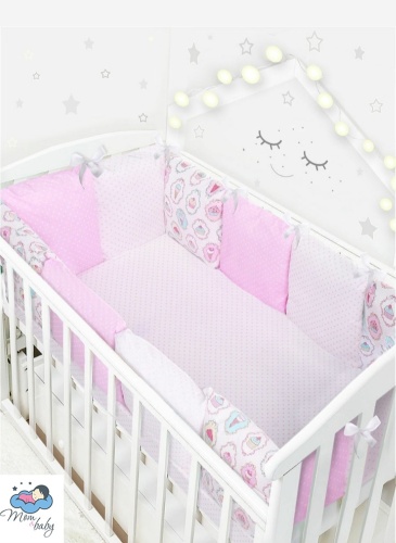 Комплект бортиков Mom&Baby 200101, 12 шт, розовый