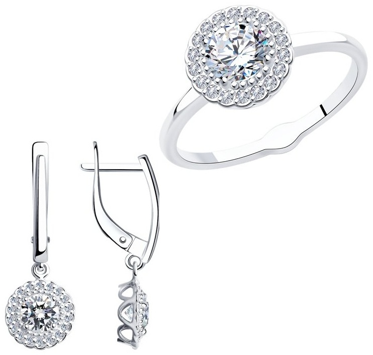 Diamant 94-110-00600-1-94-121-00600-1 вес 4.01 г серебро, фианит