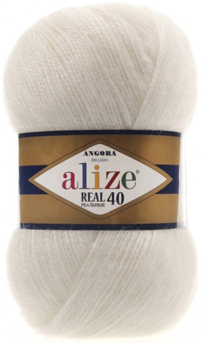 Моток Alize Angora Real 40 450 жемчужный 430 м 100 г
