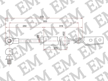 EM E-63269SA010-M для Subaru Forester 2002-2008 черный