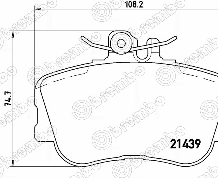 Колодки Brembo передние P06017 2 шт
