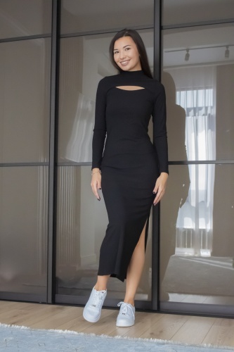 Повседневное платье DOLOWEAR черный