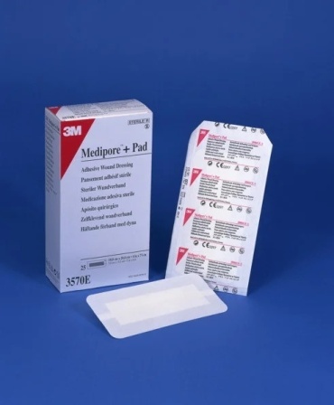 Повязки на рану Medipore+Pad 3570E 1 шт стерильно