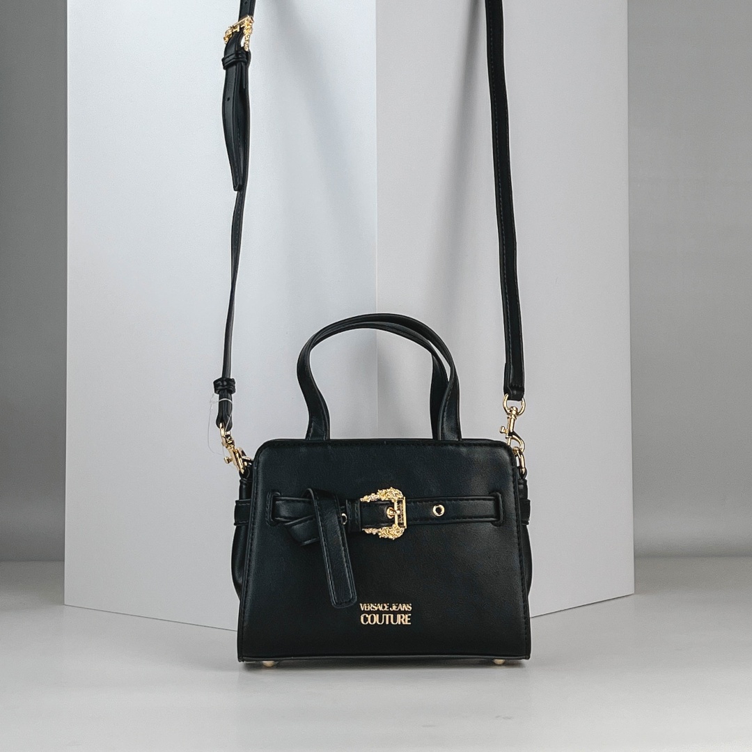 Сумка кросс-боди Versace экокожа черный