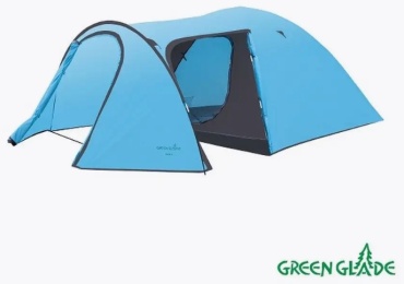 Палатка Green Glade кемпинговая 3-местная голубой