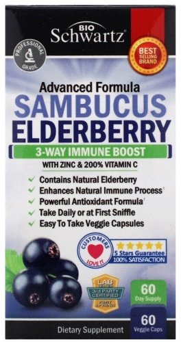 Bio Schwartz витамин Elderberry 60 капсул