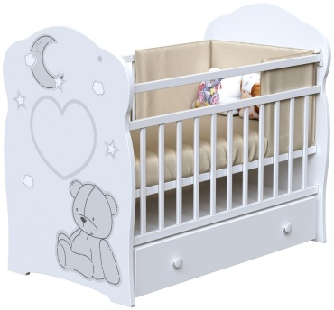 ВДК New Bear And Moon маятник с ящиком 60х120 белый
