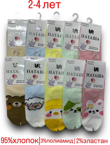 Носки НАТАША 12-4 10 пар мультиколор 25-30