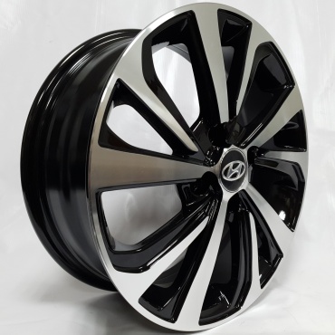 Hyundai 5286 7x16/4x100 D67.1 ET35 4 диска черный, серебристый