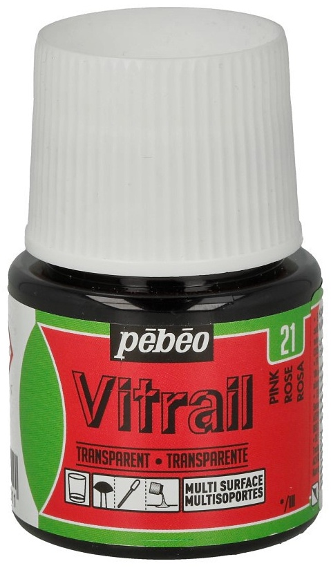 Витражная роспись PEBEO Vitrail 050-021 розовый 45 мл