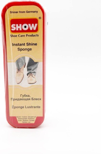 SHOW губка бесцветный, Shoe Care Products Instant Shine Sponge Lustrante