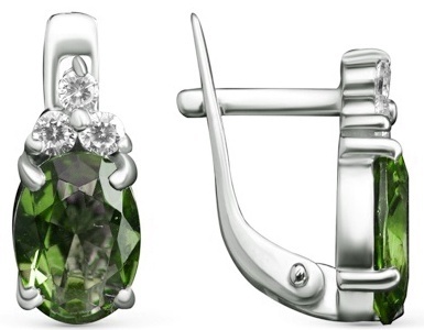 Купить Серьги Lucente Silver 11-0250_ХР вес 2.06 г серебро, алпанит в ...