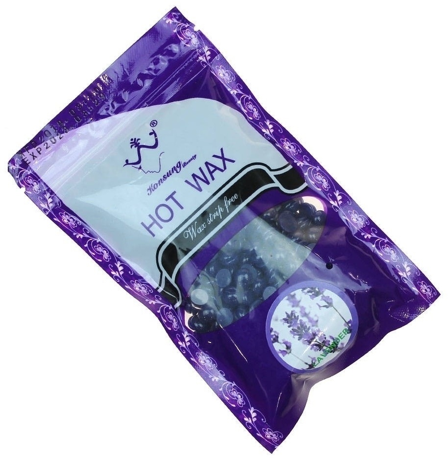 Konsung Beauty Hot Wax Lavander средний пленочный воск 100 г