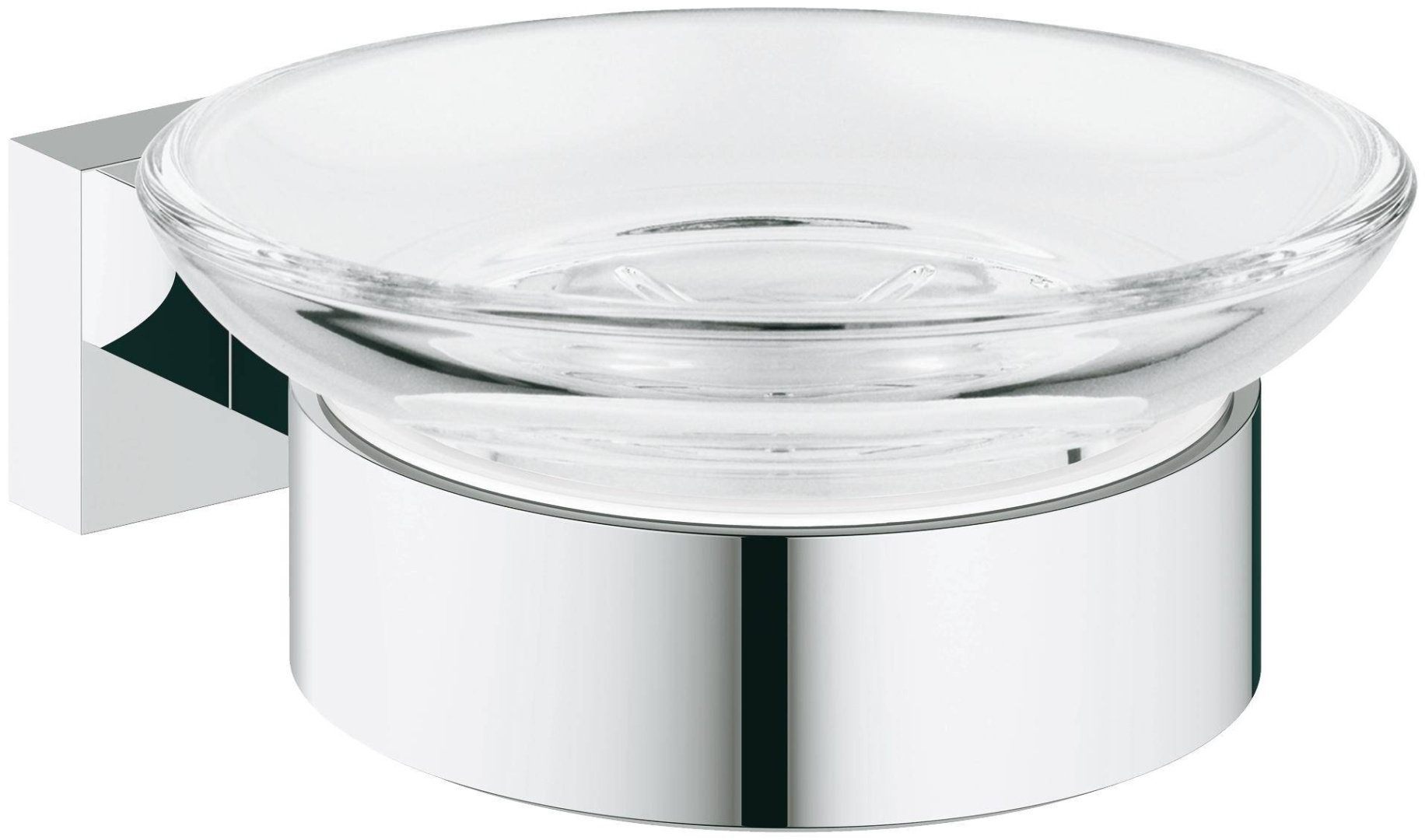 Grohe мыльница Essentials Cube 40754001 1 шт, стекло, металл