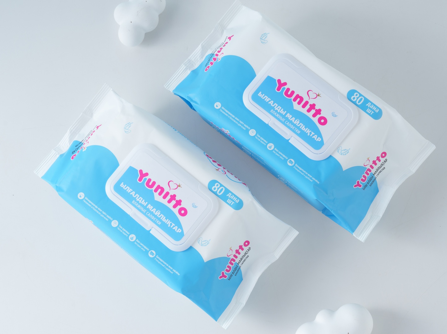 Влажные салфетки Yunitto 80 шт
