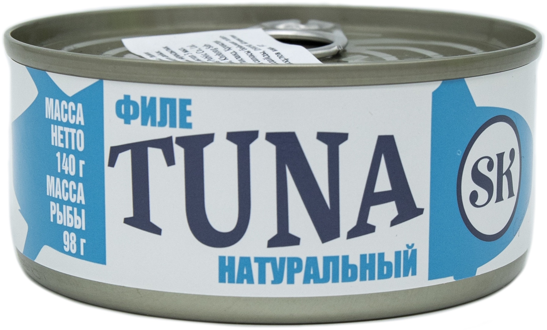Пеликан тунец филе натуральный 140 г