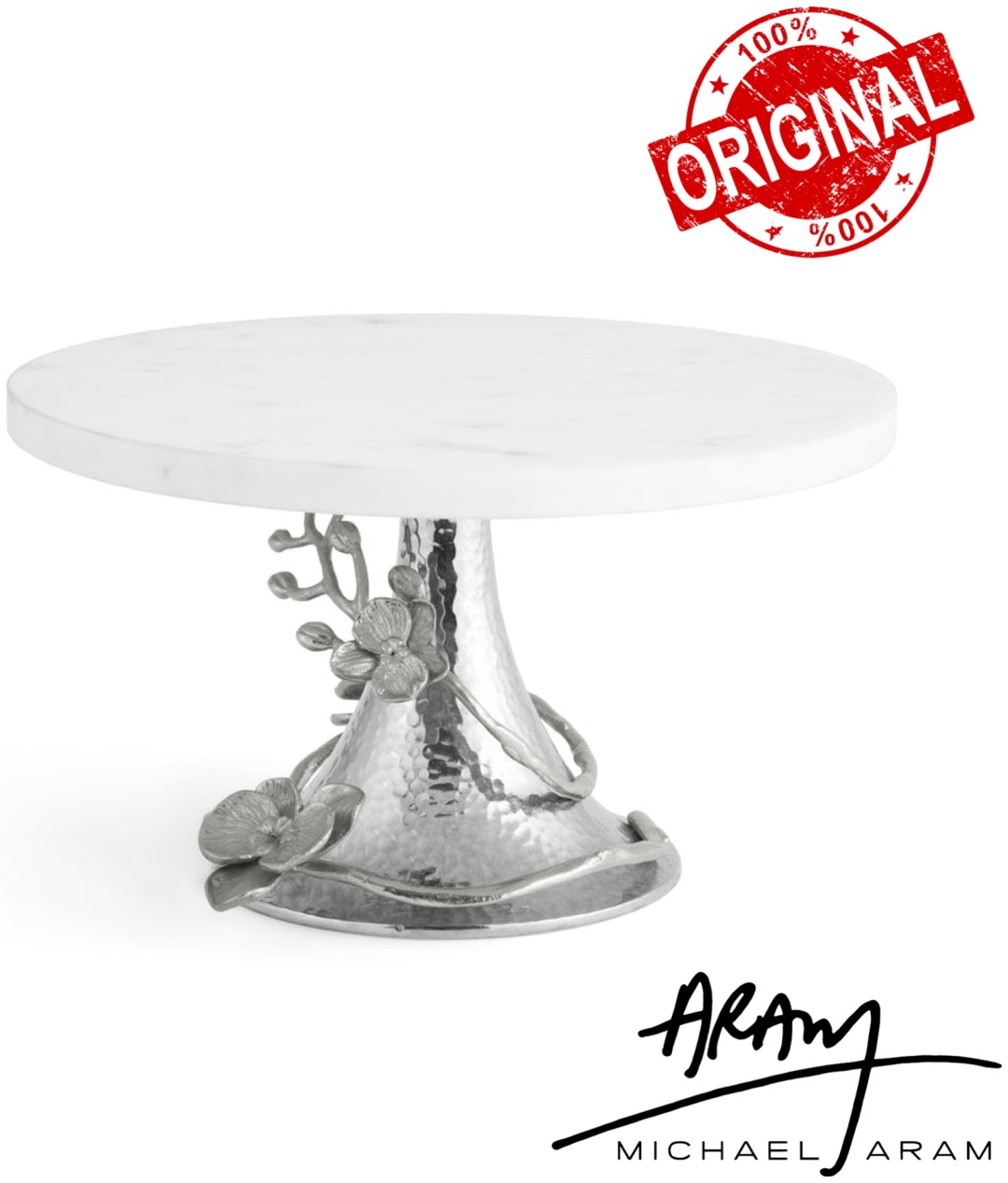MICHAEL ARAM тортница White Orchid круглая 1 шт