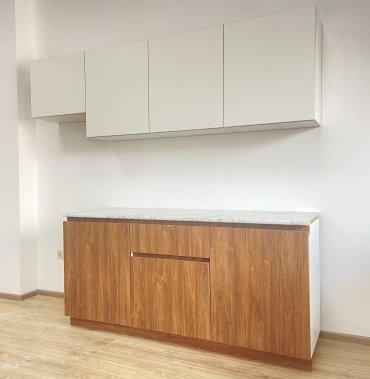 Кухонный гарнитур Модерн, 240x210х60 см, ЛДСП, белый