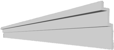 Glanzepol GP-117 2000x46x143 мм, белый