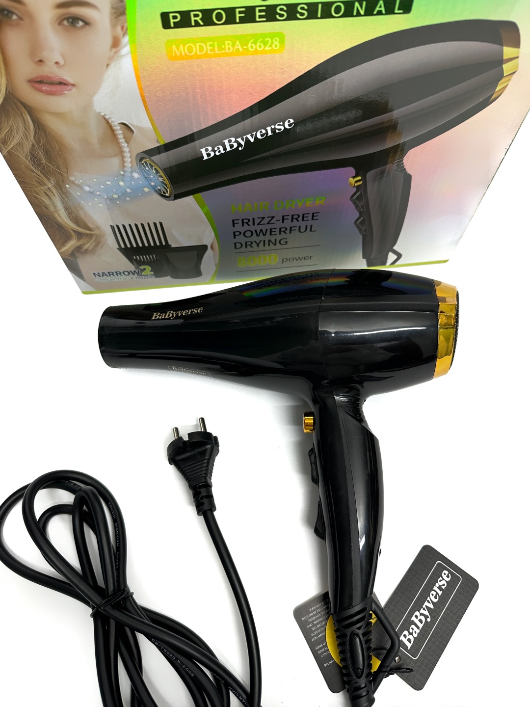 BaByverse BA-6628 фен черный
