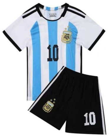 Комплект ALPIKA Сборная Аргентины Messi черный, синий 116