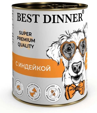 BEST DINNER 98643 для всех пород 340 г 1 шт