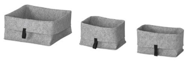 IKEA корзина универсальная 25x25x18 см, полиэстер