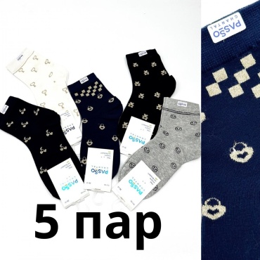 Носки Passo chantal 5 пар мультиколор 36-41