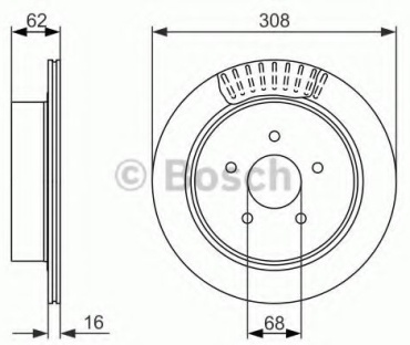 Диски Bosch задние 0 986 479 606