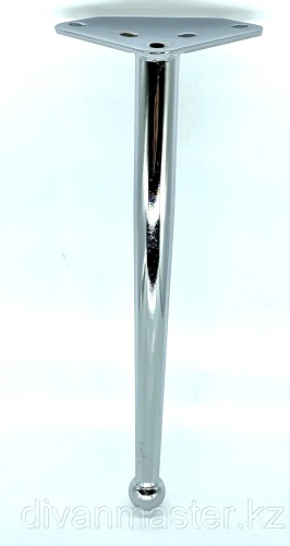 Ножка DivanMaster.Kz HC-T01-30S, 1 шт, сталь, серебряный
