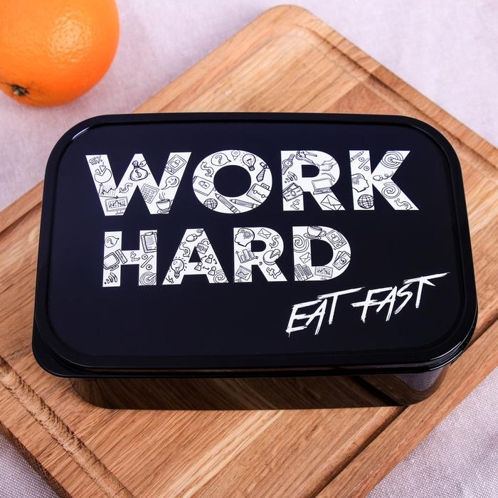 FoodVibes ланч-бокс Work hard 4188641 1 шт, полипропилен