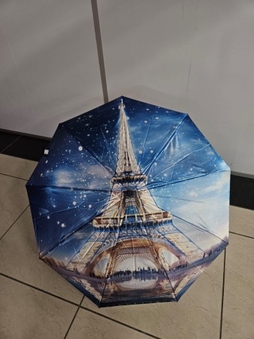 Складной зонт UMBRELLA автомат голубой