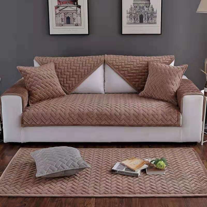 Textile Karaganda дивандек для дивана 36925 коричневый 210x90, 160x90, 90x90 см