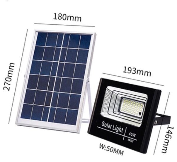 Прожектор на дуге крепления Solar 40 Вт, холодный белый