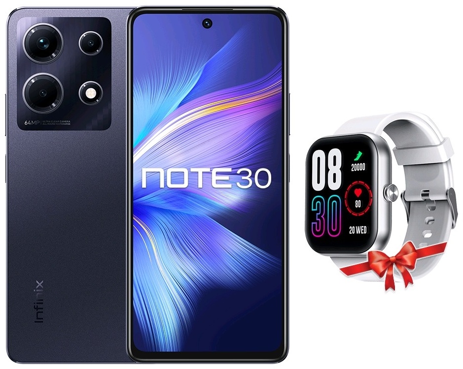 Купить Смартфон Infinix Note 30 8 ГБ/256 ГБ черный + подарок в Алматы ...