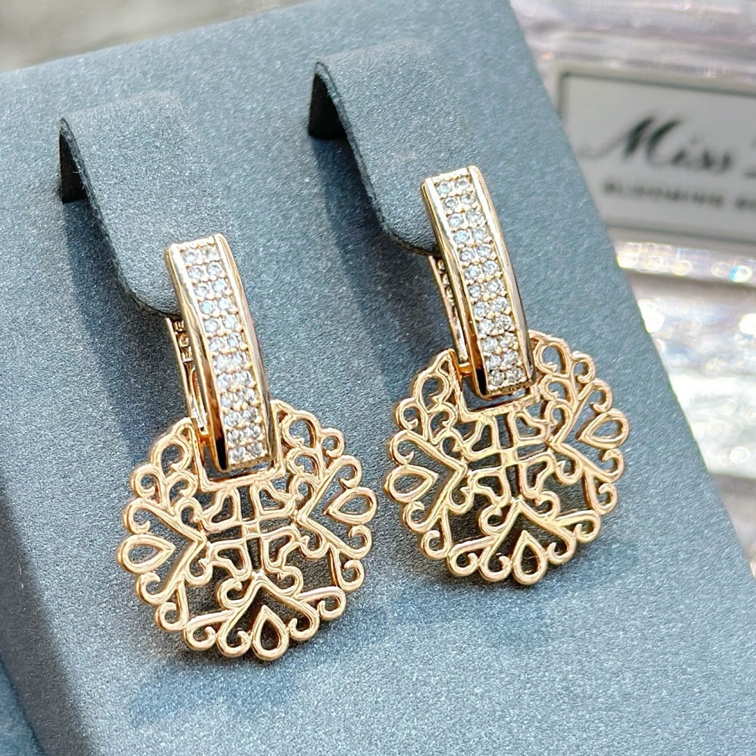 Серьги Xuping Jewelry медицинская сталь, фианит