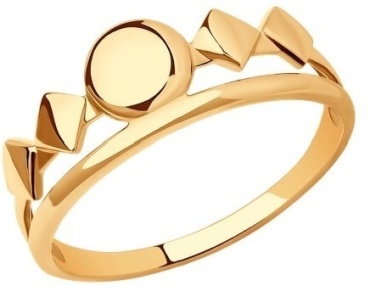 LUXOR JEWELRY LUXOR 018958_17_1.63 размер 17 вес 1.63 г золото, без вставок
