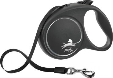 TRIXIE рулетка Flexi Black Design, лента, размер L 12371 текстиль, длина 5 м 50