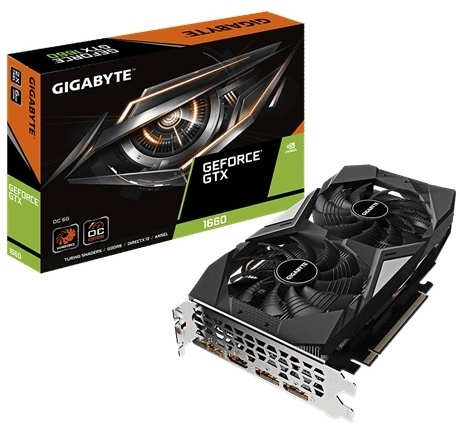 Видеокарта GIGABYTE GeForce GTX 1660 GV-N1660OC-6GD 6GB